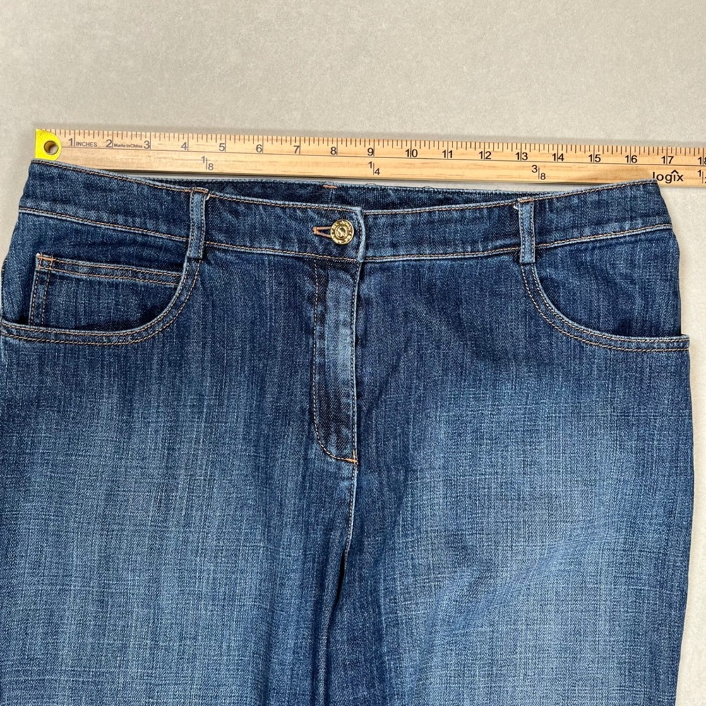 St‎ John Sport Jeans Womens 10 Blue Straight Leg Medium Wash Mid Rise Denim - Picture 6 of 8